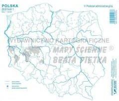 Podręcznik szkolny Zestaw I - Polska mapa konturowa - Ceny i opinie