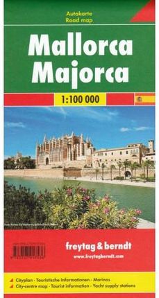 Majorka Hiszpania mapa samochodowa 1:100T Fb 2018