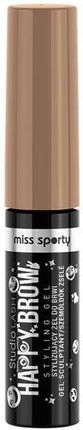 Miss Sporty Studio Lash Happy Brown stylizujący żel do brwi 001 Blonde 5ml