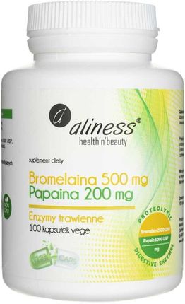 Medicaline ALINESS Bromelaina 500mg Papaina 200mg 100 kaps