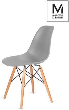 Modesto Design Modesto Krzesło Dsw Szare - Podstawa Bukowa (C1021Bgrey)