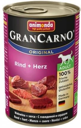 Animonda Grancarno Adult Rind Herz Wołowina+Serca 400G