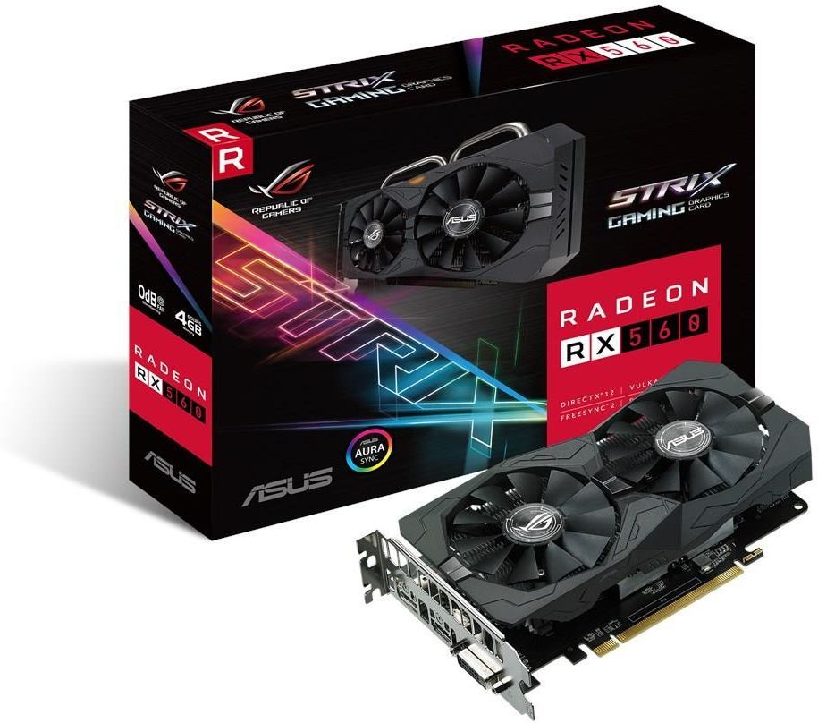 Asus Radeon RX 560 Strix Evo Gaming 4GB GDDR5 (ROG-STRIX-RX560-4G-EVO ...