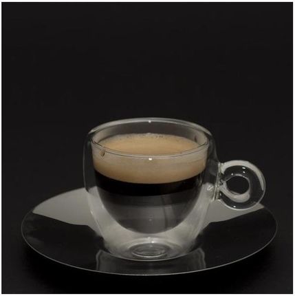 Luigi Bormioli Filiżanki Termiczne Do Espresso 2 Szt. + Podstawki lb1008301