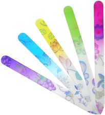 TOOLS FOR BEAUTY Szklany pilnik do paznokci z kwiatowym nadrukiem
