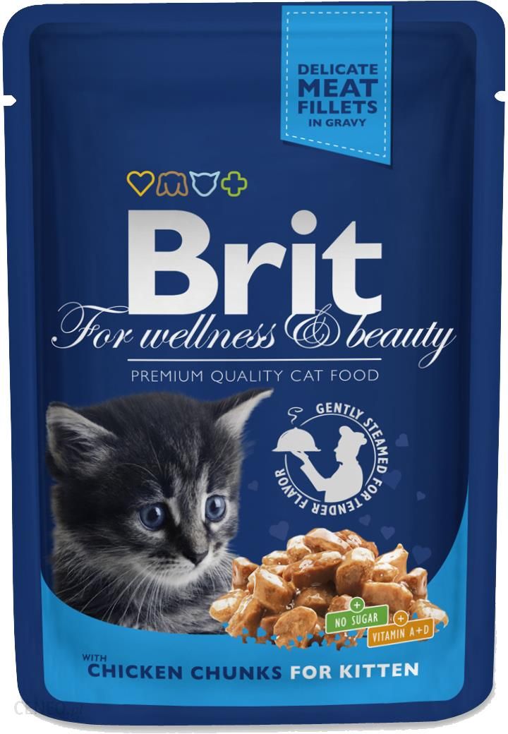 Brit Cat Premium Kitten Dla Kociąt Saszetka 12x100g