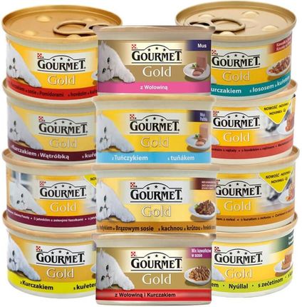 Gourmet Gold Mix smaków 12x85g