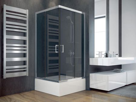 Besco Modern 90x90x165cm Szkło Przezroczyste (MK90165C) - zdjęcie 3