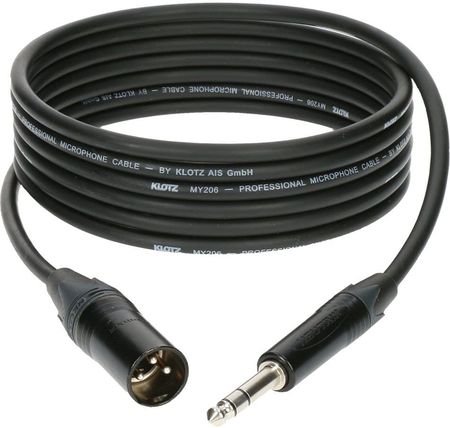 KLOTZ M1MS1B0200 kabel mikrofonowy XLR/Jack 2 m