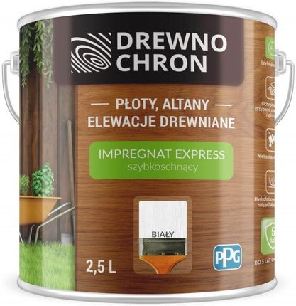 Drewnochron Impregnat Express Biały 2,5L