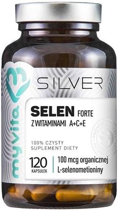 MYVITA Silver Selen forte z witaminami A+C+E 120 kaps