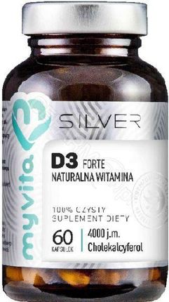 MYVITA Silver naturalna witamina D3 Forte 4000j.m. 60 kaps