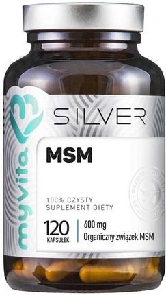 MYVITA Silver MSM 600mg organiczny związek MSM 120 kaps