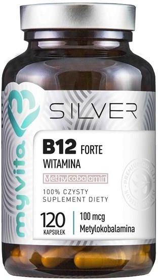 MYVITA Silver Witamina B12 Forte Metylokobalamina 100mcg 120 Kaps ...