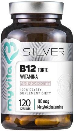 MYVITA Silver witamina B12 Forte  metylokobalamina 100mcg 120 kaps