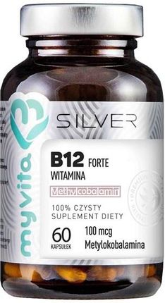 MYVITA Silver witamina B12 Forte  metylokobalamina 100mcg 60 kaps
