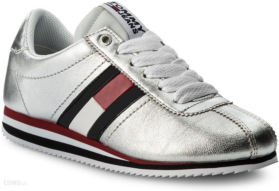 tommy hilfiger silver sneakers