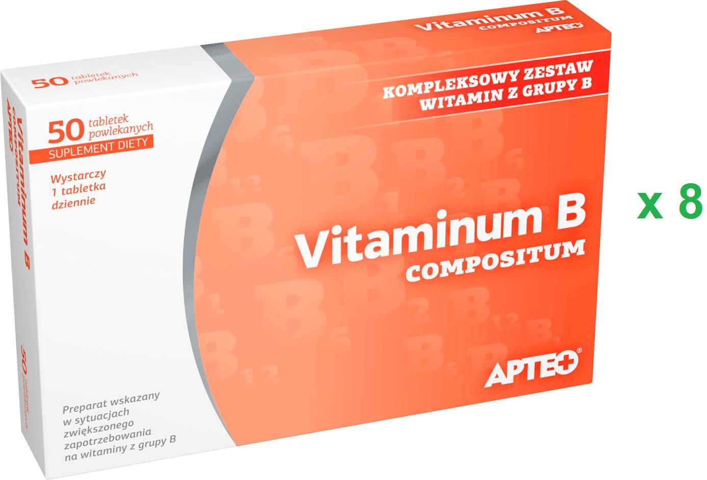 Apteo Vitaminum B Compositum 8x50tabl - Opinie I Ceny Na Ceneo.pl