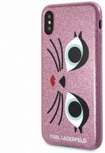 Karl Lagerfeld Hardcase Do Apple Iphone X Różówy K-Paris (KLHCPXGLCHPI)