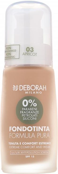 Deborah Milano Formula Pura BIO BB Cream SPF 20 — 01 Light Rose, 30 Ml, Für Strahlende Haut