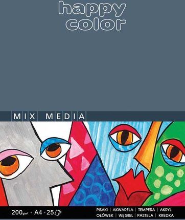 Happy Color Blok Biurowy Mix Media A3 25K 