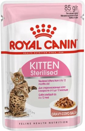 Royal Canin Kitten Sterilised w sosie 12x85g