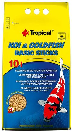 TROPICAL Pond KOI&GOLDFISH Basic Sticks worek 10l 