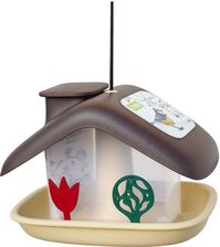 Zdjęcie Karmnik dla ptaków domek brązowy - Przedbórz