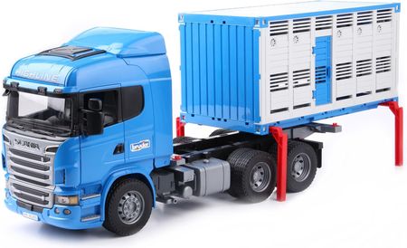 Bruder Scania R z kontenerem i figurką wołu 03549 - Ceny i