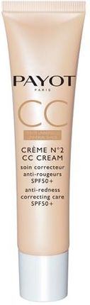 Payot Creme N°2 CC Cream Anti-Redness Correcting Care 40ml Krem redukujący zaczerwienienia SPF50 + 