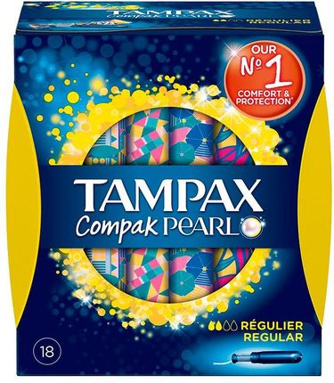 Tampony higieniczne TAMPAX COMPAK Pearl Regular 18 sztuk
