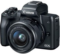 Aparat cyfrowy z wymienną optyką Canon EOS M50 czarny + 15-45mm + 22mm - zdjęcie 1
