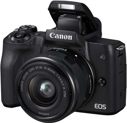 Canon EOS M50 czarny + 15-45mm + 55-200mm