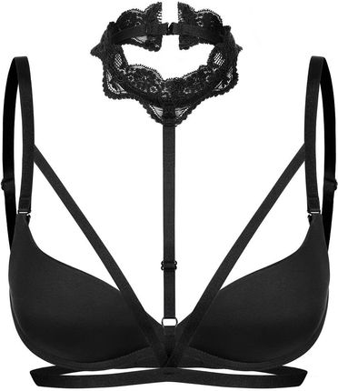Promees Choker Tia S/m Czarny z koronką Ceny i opinie