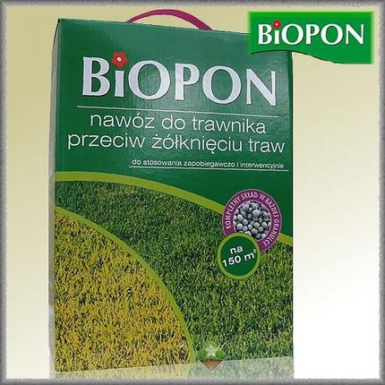 Biopon Nawóz do trawnika przeciw żółknięciu traw 3kg