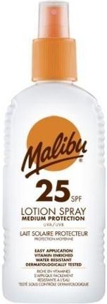 Malibu Lotion Spray Spf25 Opalanie Ciała 200Ml