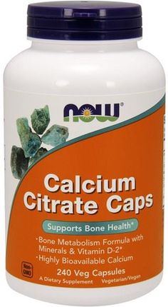NOW Calcium Citrate 240 kaps