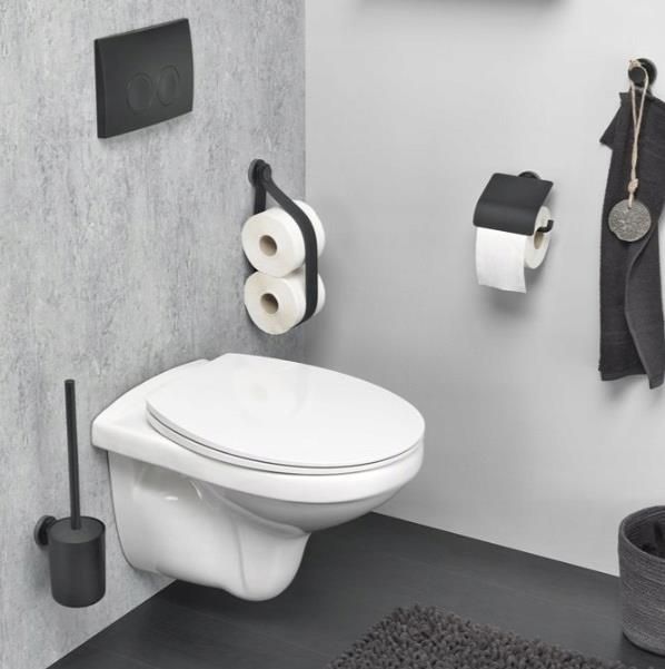 Tiger Urban Szczotka WC z pojemnikiem Czarna (1317330746) - zdjęcie 4 Tiger Urban Szczotka WC z pojemnikiem Czarna (1317330746)