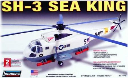 Lindberg Usa Śmigłowiec Helikopter Sh3 Sea King