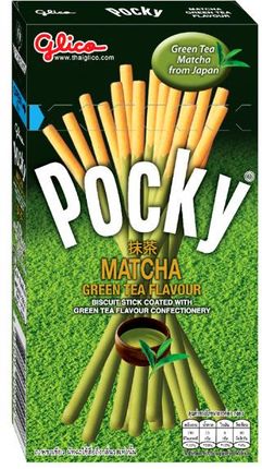 Glico Paluszki Pocky Zielona Herbata Matcha 35G