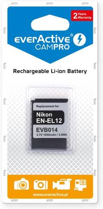 EverActive akumulator CamPro zamiennik Nikon EN-EL12 (EVB014)