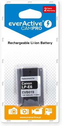 EverActive akumulator CamPro zamiennik Canon LP-E6 (EVB019)