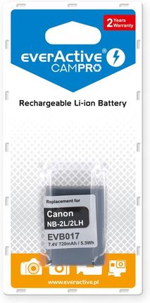 EverActive akumulator CamPro zamiennik Canon NB-2L /NB-2LH (EVB017)
