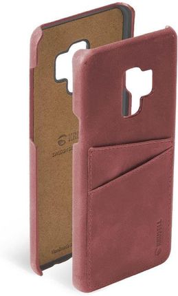 krusell Sunne 2 Card Cover Skórzane etui Galaxy S9 Red (61263)