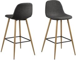 Zdjęcie Actona Wilma Krzesło Barowe Ciemnoszare -Dębowa Podstawa - Żelechów