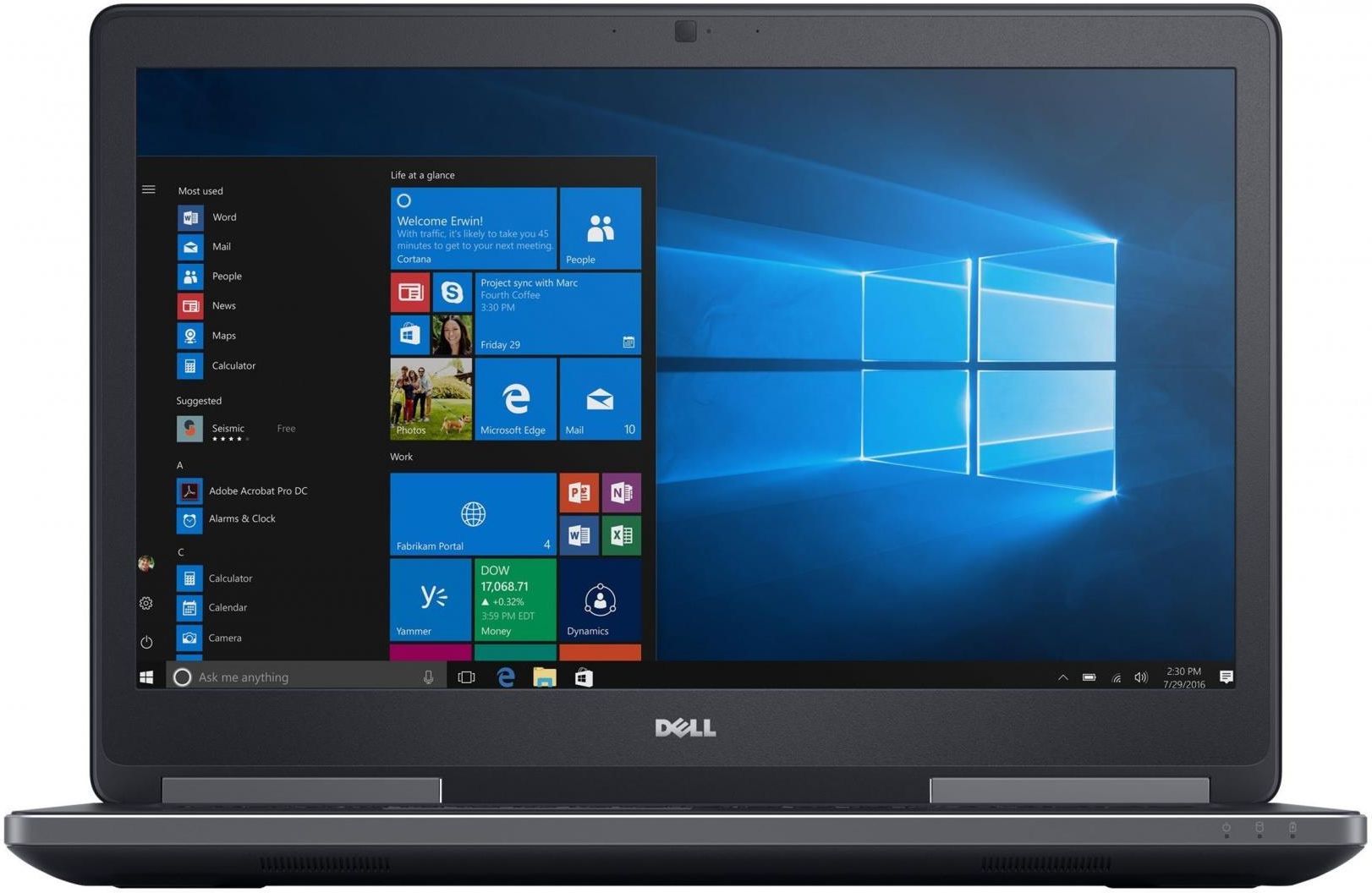 Laptop Dell Precision M7710 17,3/i7/32GB/256GB+1TB/NoOS