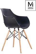 Zdjęcie Modesto Design Modesto Fotel Foro Czarny Podstawa Bukowa (Pw007Black) - Pasym