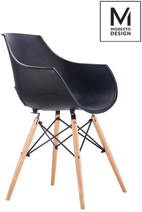 Modesto Design Modesto Fotel Foro Czarny Podstawa Bukowa (Pw007Black)