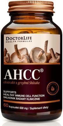 Doctor Life AHCC 630mg ekstrakt z grzybni Shiitake 60 kaps