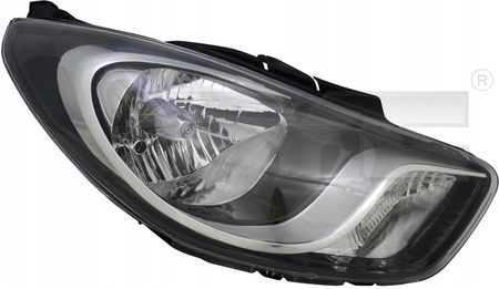 Tyc Reflektor Hyundai I10 10-13 Lewy Elektryczny Z Silniczkiem Czarny H4 20-14002-05-2